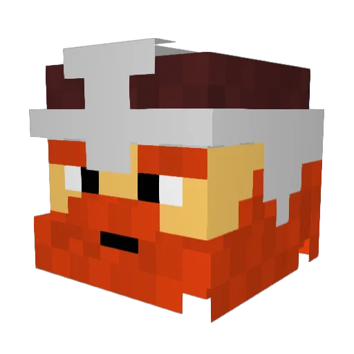 23staron Minecraft avatar head, 3D render