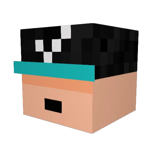 23tiimo Minecraft avatar head, 3D render
