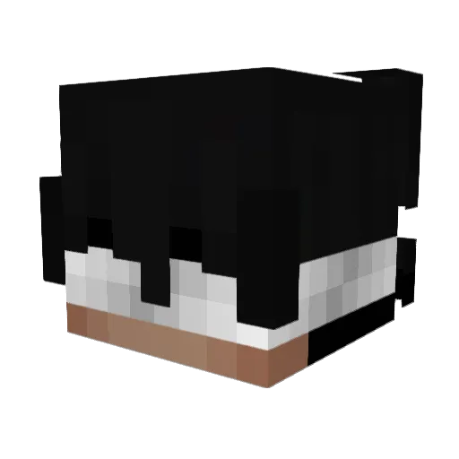 23xMilozz Minecraft avatar head, 3D render