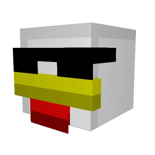 2410gamer Minecraft avatar head, 3D render