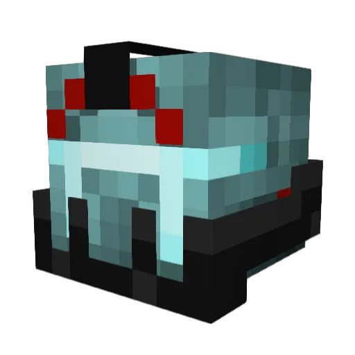 242perishing Minecraft avatar head, 3D render