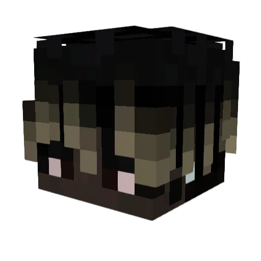 248k Minecraft avatar head, 3D render
