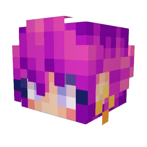 24Grox Minecraft avatar head, 3D render