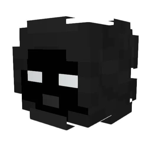 24Kira Minecraft avatar head, 3D render
