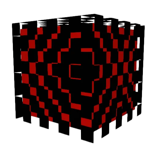24b24t_B0T Minecraft avatar head, 3D render