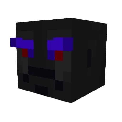 24bamba Minecraft avatar head, 3D render
