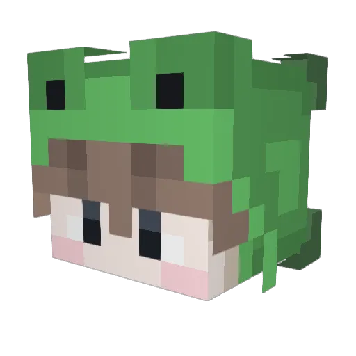 24du Minecraft avatar head, 3D render