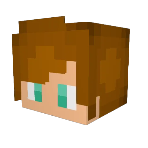 24framesofnick Minecraft avatar head, 3D render