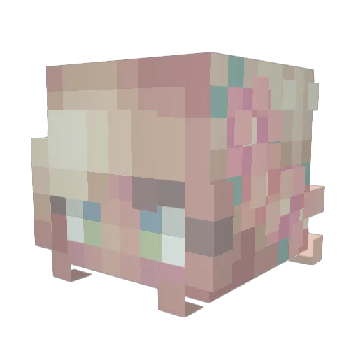 24hrlaundry Minecraft avatar head, 3D render