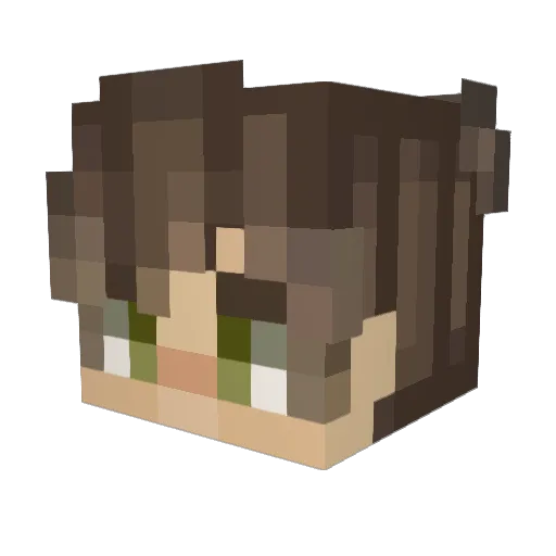 24kVibesOnly Minecraft avatar head, 3D render