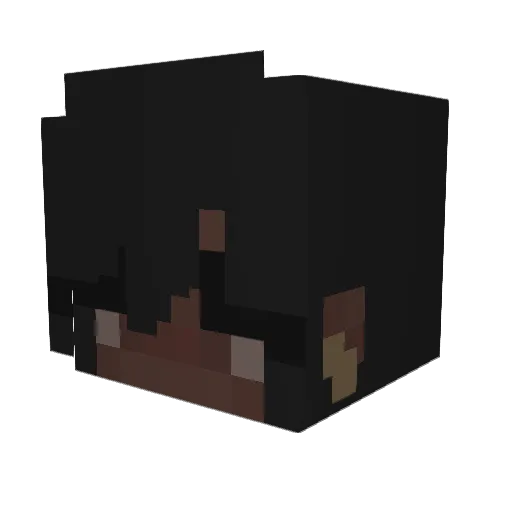 24k_Pearl Minecraft avatar head, 3D render