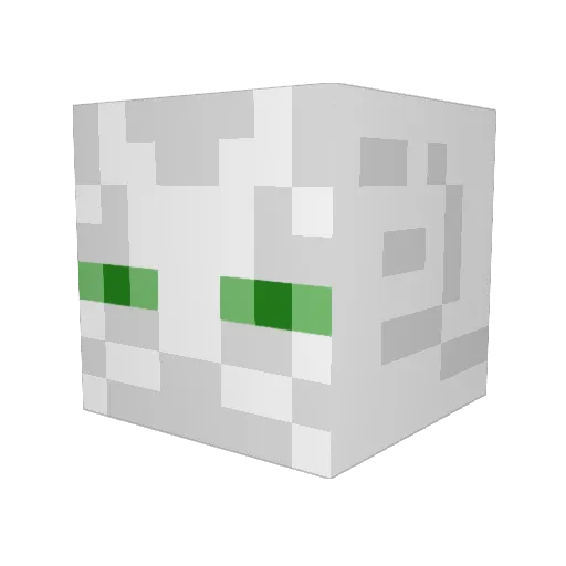 24kc Minecraft avatar head, 3D render