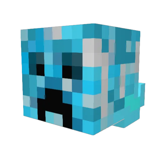 24miesiac_ Minecraft avatar head, 3D render