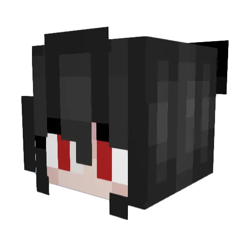 24purplewolf02 Minecraft avatar head, 3D render