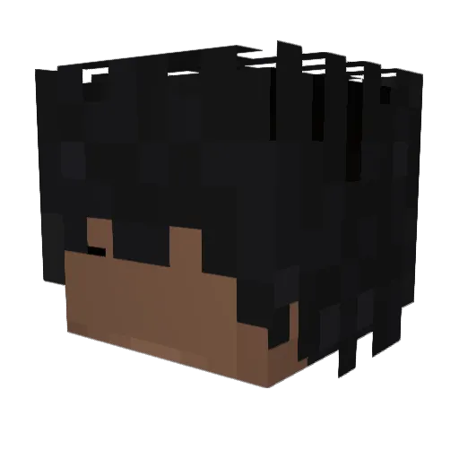 24rt Minecraft avatar head, 3D render