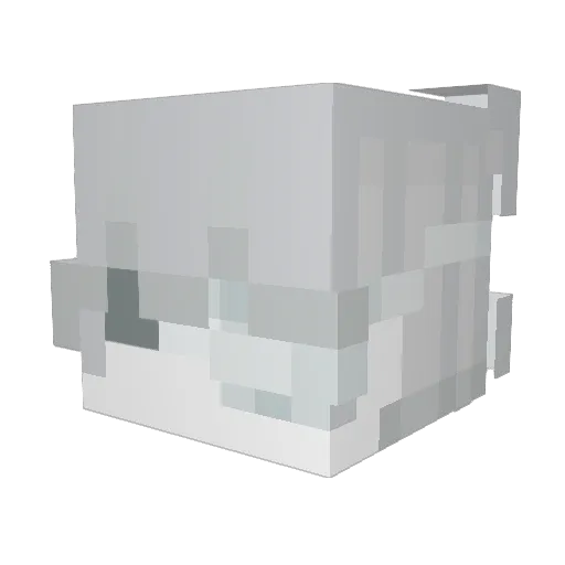 24sz Minecraft avatar head, 3D render