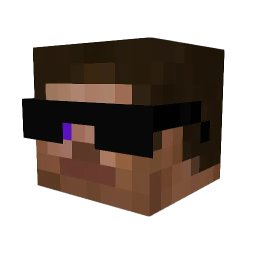 24william Minecraft avatar head, 3D render