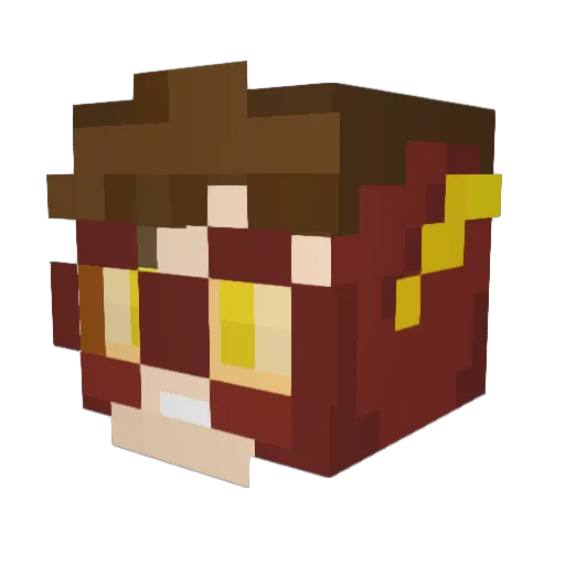 24yoshi24 Minecraft avatar head, 3D render