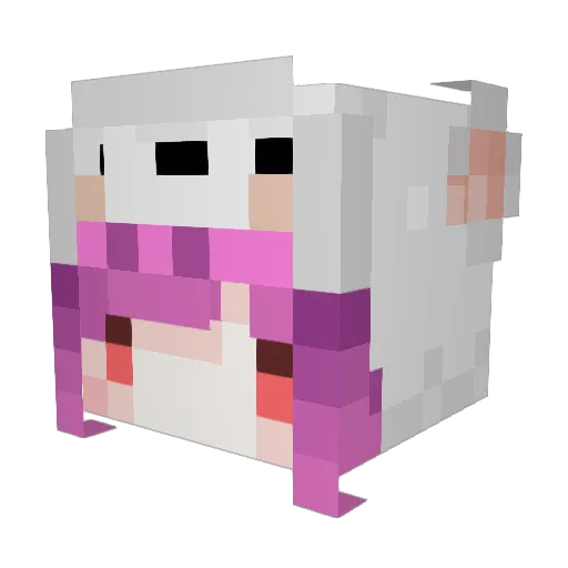 250370152p Minecraft avatar head, 3D render