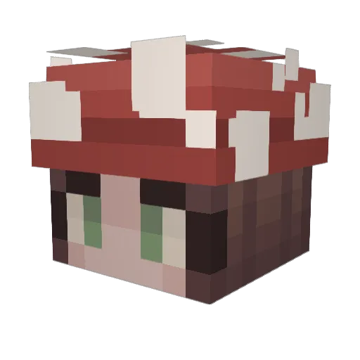 250Kenzie Minecraft avatar head, 3D render