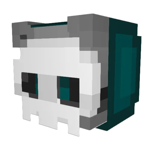 253fps_ Minecraft avatar head, 3D render