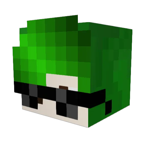 257Johnny Minecraft avatar head, 3D render