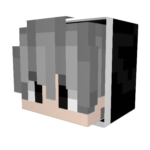 25axjxn Minecraft avatar head, 3D render