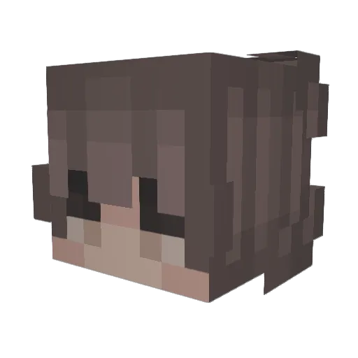 25cent9 Minecraft avatar head, 3D render