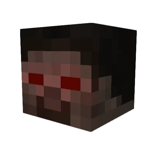 25hs Minecraft avatar head, 3D render