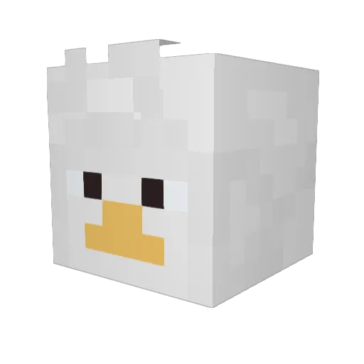 25noodleboy Minecraft avatar head, 3D render