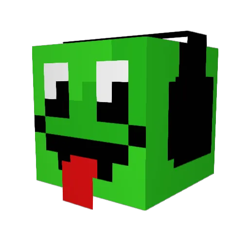 25peee Minecraft avatar head, 3D render