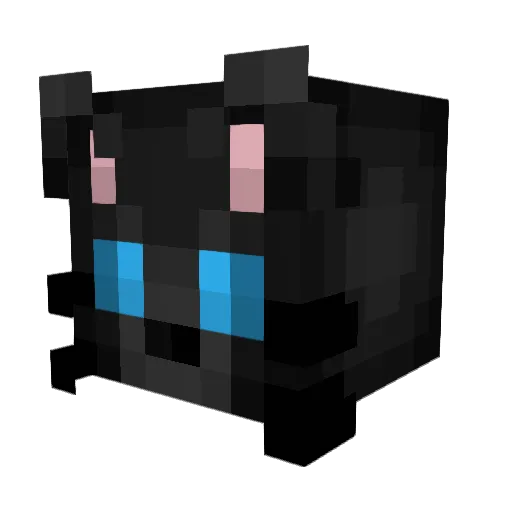 25tsubasa Minecraft avatar head, 3D render