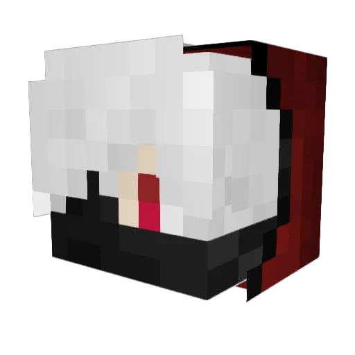 2618 Minecraft avatar head, 3D render