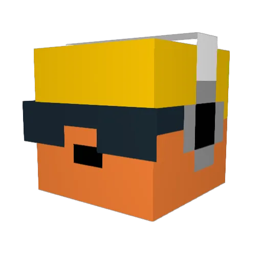 264754647 Minecraft avatar head, 3D render