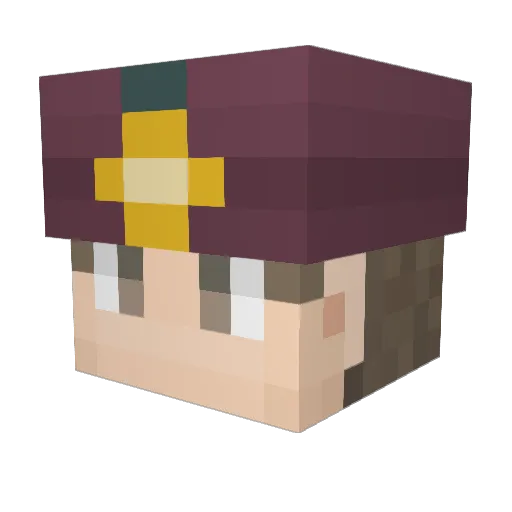 264800wa Minecraft avatar head, 3D render