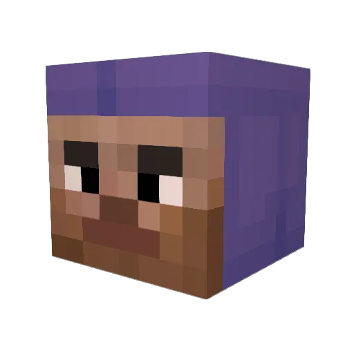 266x Minecraft avatar head, 3D render