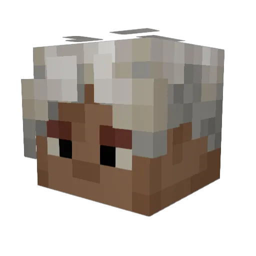 269kk Minecraft avatar head, 3D render