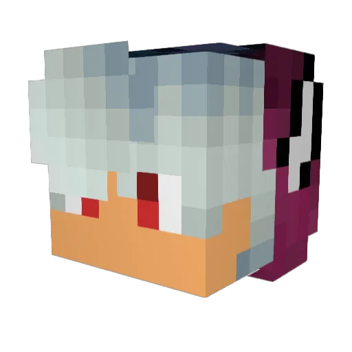 26cps_ Minecraft avatar head, 3D render