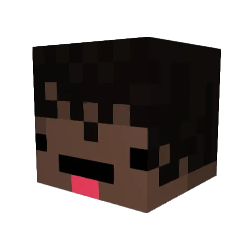 26kfears Minecraft avatar head, 3D render