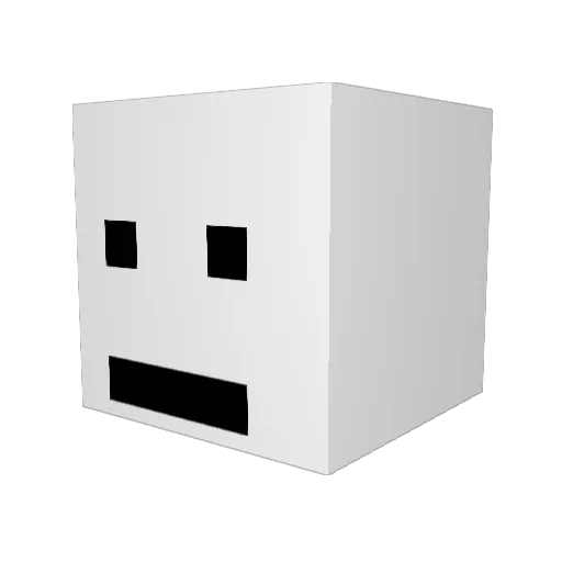 273kg Minecraft avatar head, 3D render