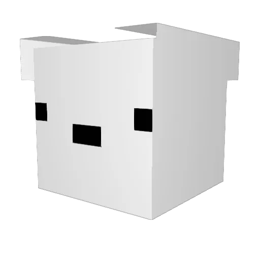 2752 Minecraft avatar head, 3D render