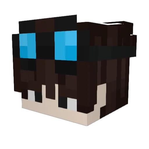 275HzDom Minecraft avatar head, 3D render
