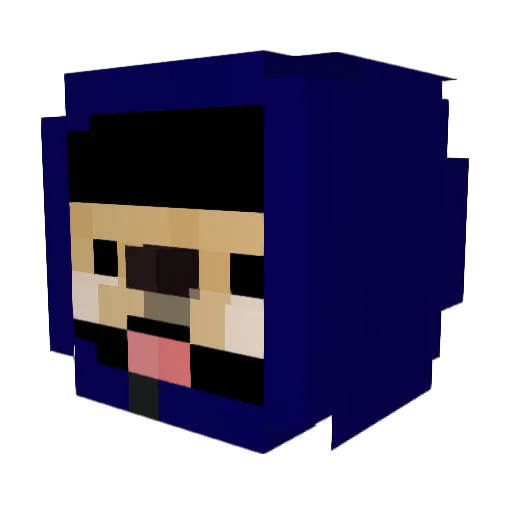 27Mrtn Minecraft avatar head, 3D render