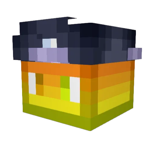 27Score Minecraft avatar head, 3D render