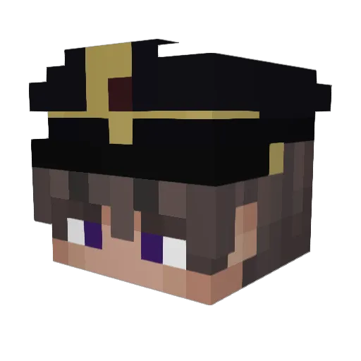 27Shadxw Minecraft avatar head, 3D render