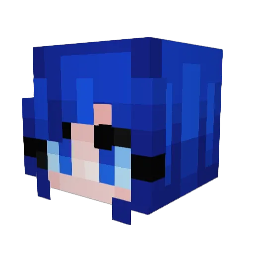27TheLegend Minecraft avatar head, 3D render