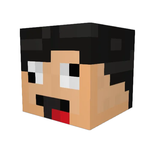 27bob Minecraft avatar head, 3D render