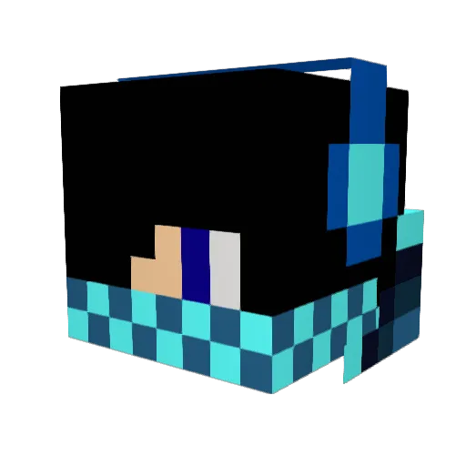 27chewy Minecraft avatar head, 3D render