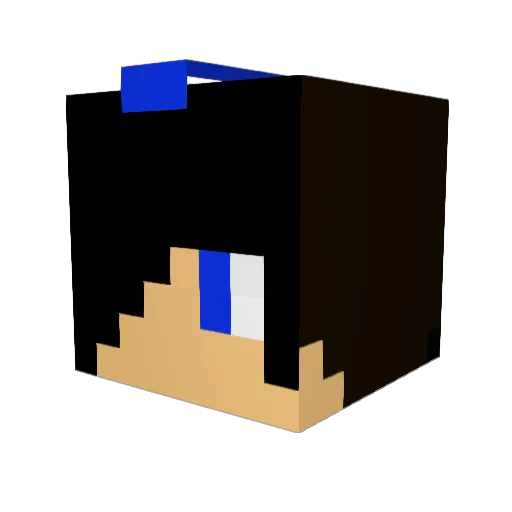 28062000 Minecraft avatar head, 3D render