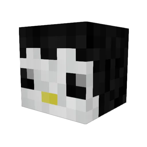 28jz Minecraft avatar head, 3D render